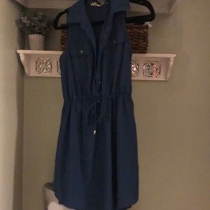 💥FINAL DAY Navy collared dress (missing button)